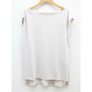 ウィムガゼット(Whim Gazette)の【夏物 新入荷】‡Whim Gazette/ウィムガゼット‡ボートネックカットソー/Tシャツ/サイドスリット/ノースリーブ ライトベージュ レディース F【中古】 夏 825042(Tシャツ(半袖/袖なし))