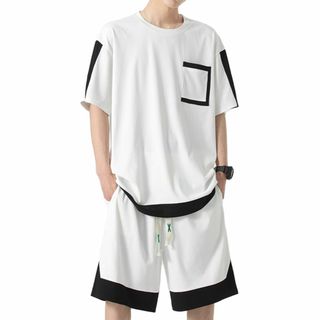 Drsshnx ジャージ メンズ 上下セット 夏服 冷感 セットアップ メンズ (その他)