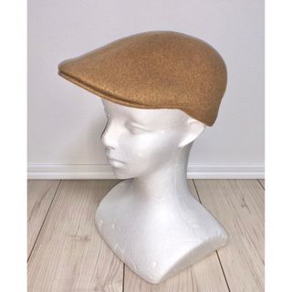 カンゴール(KANGOL)のL 新品 KANGOL ハンチングキャップ カンゴール ベレー帽 ブラウン 茶(ハンチング/ベレー帽)