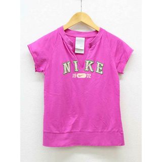 ナイキ(NIKE)の【夏物 新入荷】★NIKE/ナイキ★カットソー/カジュアル/シンプル/スポーツ/トップス/Tシャツ/半袖 ピンク レディース S【中古】夏 925042(Tシャツ(半袖/袖なし))