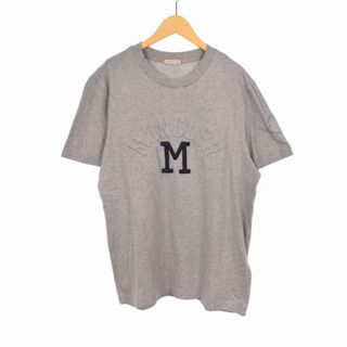 モンクレール(MONCLER)のモンクレール 23SS エンボスロゴ Tシャツ カットソー 半袖 M グレー(Tシャツ/カットソー(半袖/袖なし))