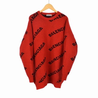 バレンシアガ(Balenciaga)のバレンシアガ 19AW ニット セーター 長袖 ジャガード ロゴ 581027(ニット/セーター)