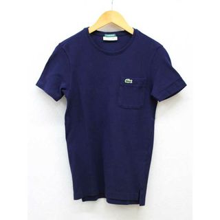 ラコステ(LACOSTE)の【夏物 新入荷】★LACOSTE/ラコステ★ポケットカットソー/カジュアル/シンプル/スポーツ/トップス/カットソー/Tシャツ/半袖 ネイビー/紺 レディース 1【中古】夏 925042(Tシャツ(半袖/袖なし))