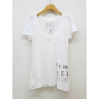 フランクアンドアイリーン(Frank&Eileen)の【夏物 新入荷】★Frank&Eileen/フランクアンドアイリーン★ROSE/ロゴプリントTシャツ/おしゃれ/カジュアル/シンプル/トップス/カットソー/Tシャツ/半袖 ホワイト/白 レディース S【中古】夏 925042(Tシャツ(半袖/袖なし))