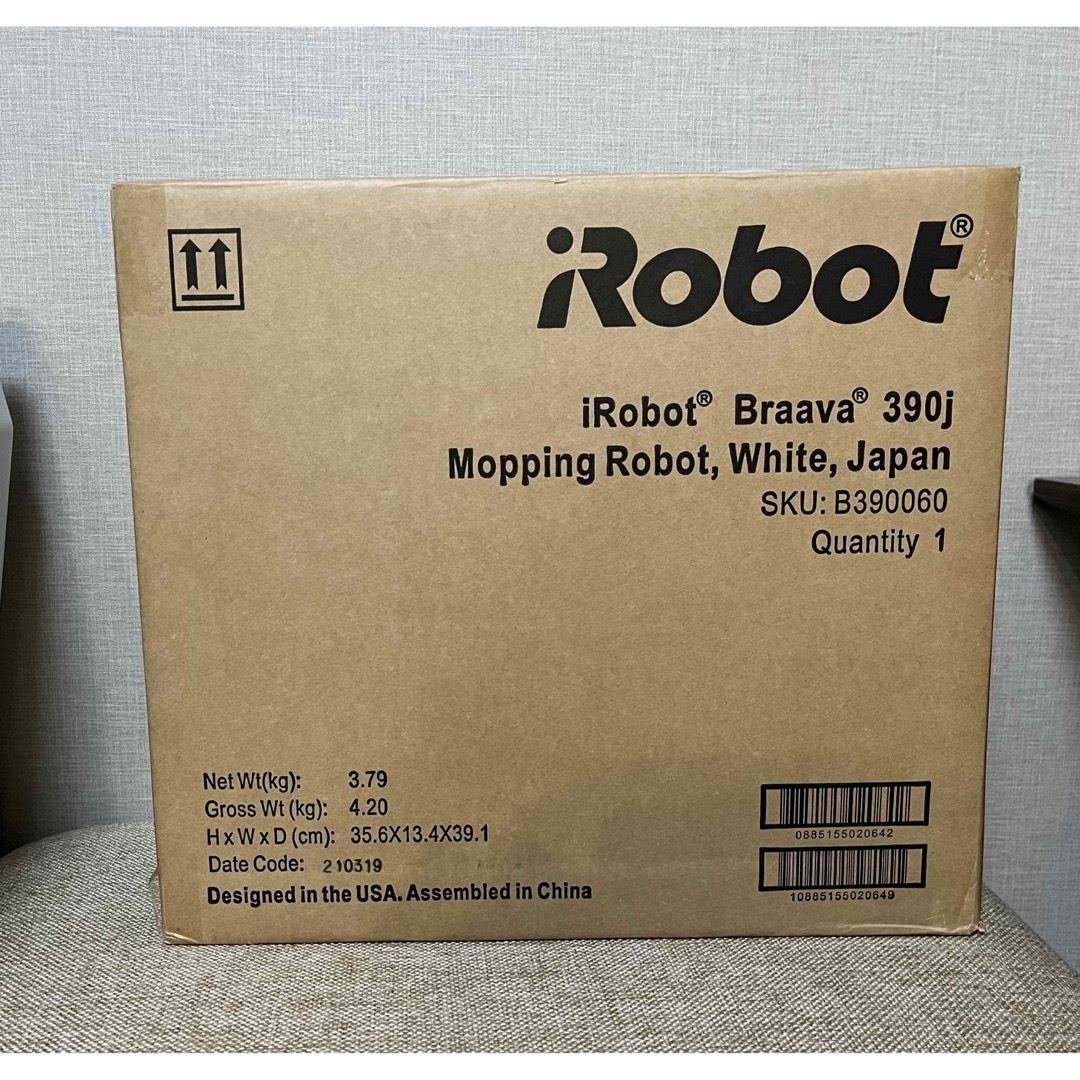 新品未開封 IRobot アイロボットBraavaブラーバ390J床拭きロボット 新品未開封 IRobot アイロボットBraavaブラーバ390J床拭きロボット