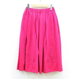 デイシー(deicy)の【夏物 新入荷】★deicy/デイシー★コットンギャザースカート/きれいめ/かわいい/ウエストゴム/シンプル/スカート/ミモレ丈 ショッキングピンク レディース F【中古】春夏 035042(その他)