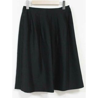 アリスバーリー(Aylesbury)の【夏物 新入荷】☆Aylesbury/アリスバーリー☆タックスカート/サイドジップ/無地/ミディ丈 ブラック/黒 レディース 11【中古】春夏135042(その他)