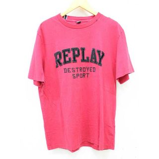 リプレイ(Replay)の【新入荷】■REPLAY/リプレイ■ワッペンロゴTシャツ/半袖 レッド/赤 メンズ L【中古】春夏秋冬 135042(Tシャツ/カットソー(半袖/袖なし))