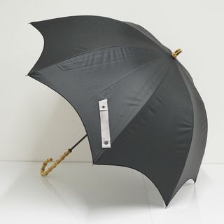 ソレイユ(SOLEIL)の日傘 （株）ソレイユ 晴雨兼用 傘 USED美品 ドーム型 完全遮光 ブラック  58cm UV A0888(傘)