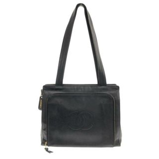 シャネル(CHANEL)のCHANEL(シャネル) ショルダーバッグ - 黒 ココマーク/ゴールド金具 キャビアスキン(ショルダーバッグ)