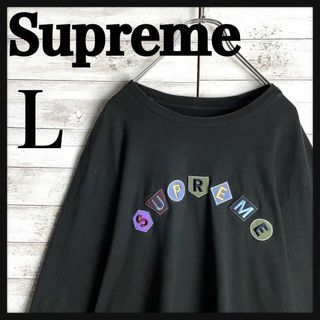 シュプリーム(Supreme)の9318【希少Lサイズ】シュプリーム☆刺繍アーチロゴ人気カラーロングtシャツ美品(Tシャツ/カットソー(七分/長袖))