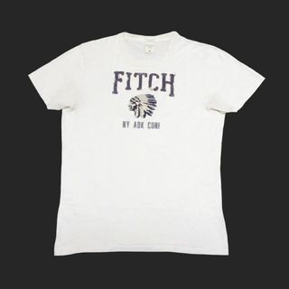 アバクロンビーアンドフィッチ(Abercrombie&Fitch)の★Used★アバクロンビー&フィッチ★アップリケTシャツ (White/XL)(Tシャツ/カットソー(半袖/袖なし))