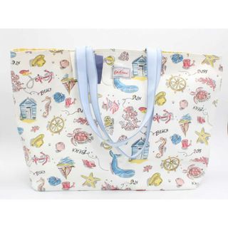 Cath Kidston - 【新入荷】新品 未使用品『Cath Kidston/キャスキッドソン』サマータイムキャンバストートバッグ/カジュアル/総柄/バッグ/鞄/BAG  ホワイト×マルチ/白×マルチ レディース  春夏秋冬 306042