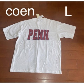 coen - 新品タグ付き　コーエン　coen ロゴ半袖Tシャツ　メンズ　L
