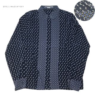 Stella McCartney - 【シルク100%】◆ほぼ未使用◆ ステラマッカートニー 総柄 ブラウス S～M