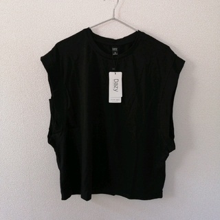 シーイン(SHEIN)のDazy  トップス  ブラック  XL(Tシャツ(半袖/袖なし))
