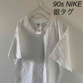 ナイキ(NIKE)の90sNIKEナイキ白タグtシャツ半袖メンズホワイト白(Tシャツ/カットソー(七分/長袖))