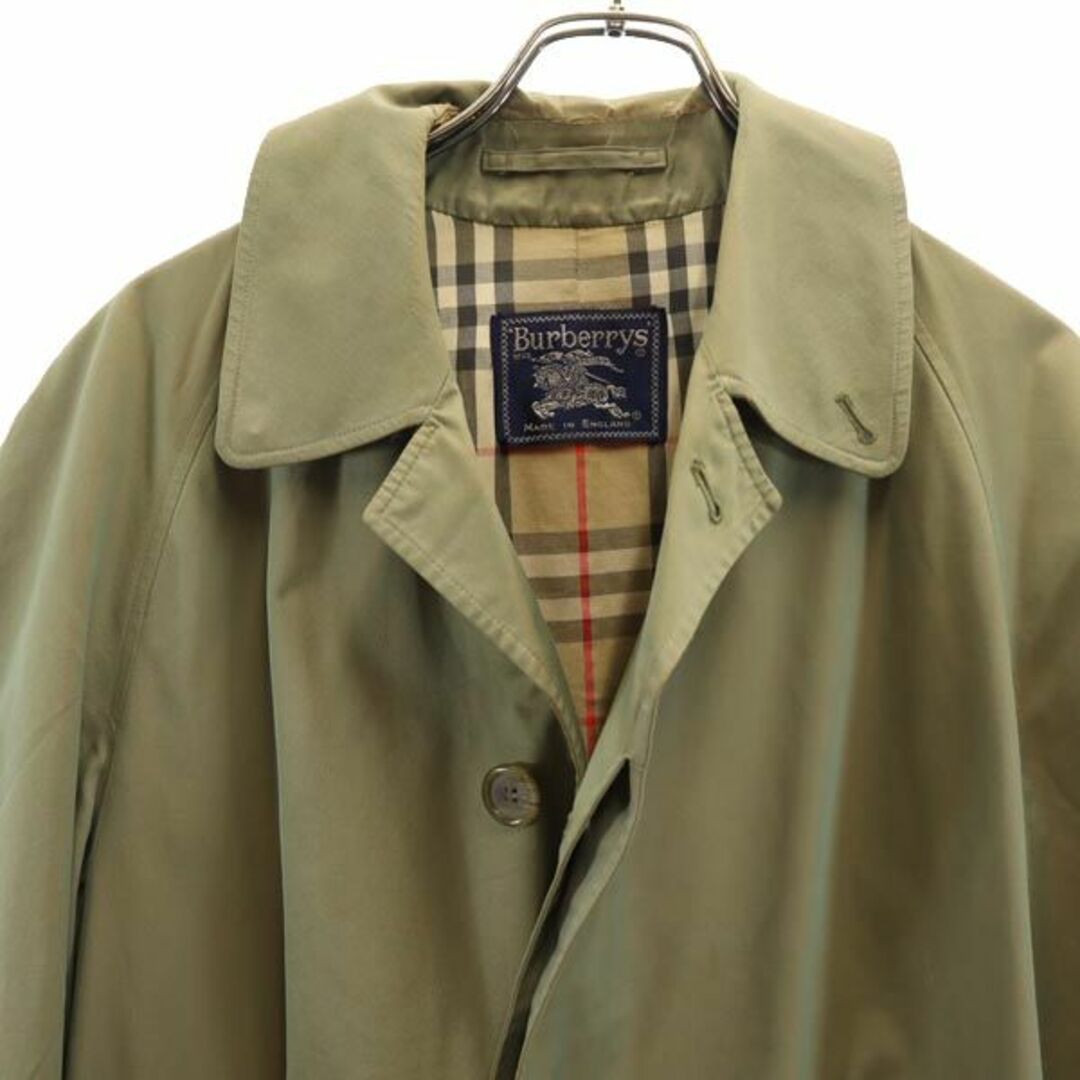 BURBERRYS バーバリー 90s ステンカラーコート ウール 緑 BURBERRYS バーバリー 90s ステンカラーコート ウール 緑