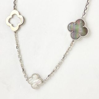 ヴァンクリーフアンドアーペル(Van Cleef & Arpels)のヴァンクリーフ＆アーペル マジックアルハンブラ ネックレス 750 【中古】(ネックレス)