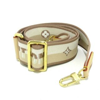 ルイヴィトン(LOUIS VUITTON)のLOUIS VUITTON(ルイヴィトン) ショルダーストラップ美品  - アイボリー×ベージュ×マルチ ネヴァーフルBB付属ショルダーストラップ ナイロン×レザー×金属素材(その他)