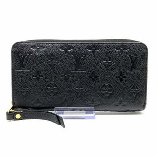 ルイヴィトン(LOUIS VUITTON)のLOUIS VUITTON(ルイヴィトン) 長財布 モノグラム・アンプラント美品  ジッピーウォレット M60571 ノワール モノグラム・アンプラントレザー(財布)