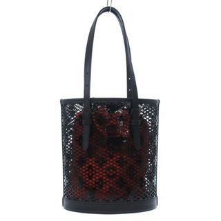 ルイヴィトン(LOUIS VUITTON)のLOUIS VUITTON(ルイヴィトン) トートバッグ モノグラム・レース レディース美品  バケットPM M20352 ノワール パテントカーフレザー（皮革の種類：牛革）(トートバッグ)