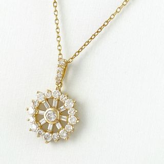 メレダイヤ デザインネックレス K18 【中古】(ネックレス)