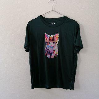 シーイン(SHEIN)の猫プリント  Tシャツ(Tシャツ(半袖/袖なし))