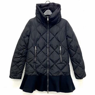 モンクレール(MONCLER)のMONCLER(モンクレール) ダウンコート サイズ00 XS レディース VOUGLANS(ブーラン) 黒 長袖/キルティング/秋/冬(ダウンコート)