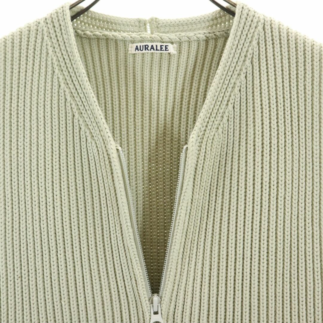 AURALEE - オーラリー 19AW 日本製 ロング ジップ ウール ニット AURALEE - オーラリー 19AW 日本製 ロング ジップ ウール ニット