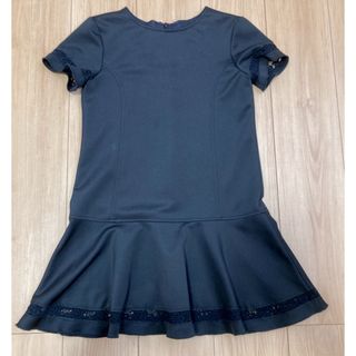 ザラキッズ(ZARA KIDS)のZARA ワンピース 130 黒　ブラック　キッズ(ワンピース)