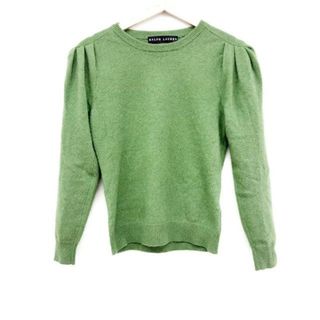 ラルフローレン(Ralph Lauren)のRalphLauren(ラルフローレン) 長袖セーター サイズS レディース美品  - グリーン クルーネック/カシミヤ(ニット/セーター)