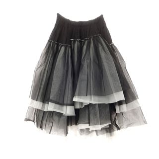 コムデギャルソン(COMME des GARCONS)の【中古】コムデギャルソン COMME des GARCONS 2022年秋冬 チュール スカート ブラックxホワイト【サイズXS】【レディース】(その他)