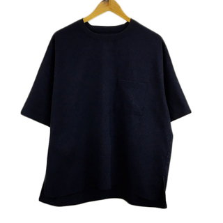 スリック(SLICK)のスリック Tシャツ カットソー 無地 オーバーサイズ 五分袖 1 紺(その他)