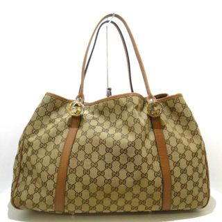 グッチ(Gucci)のGUCCI(グッチ) トートバッグ GG柄/GGツインズ 232956 ベージュ×ダークブラウン×ライトブラウン ジャガード×レザー(トートバッグ)