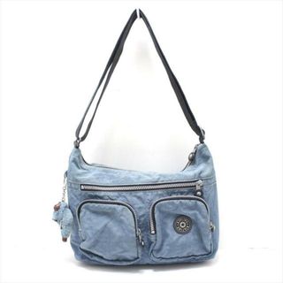 キプリング(kipling)のKipling(キプリング) ショルダーバッグ - ブルーグレー×黒 ナイロン(ショルダーバッグ)