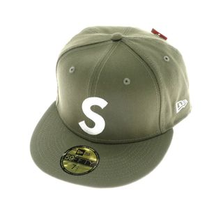 シュプリーム(Supreme)の【中古】【未使用】シュプリーム Supreme 2023年秋冬 Jesus Piece S Logo New Era 帽子 キャップ オリーブグリーンxゴールド【サイズ7 1/2】【メンズ】(キャップ)