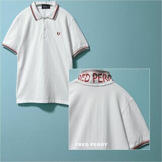 FRED PERRY - 【FRED PERRY】刺繍ローレルロゴ ティップライン ポロシャツ