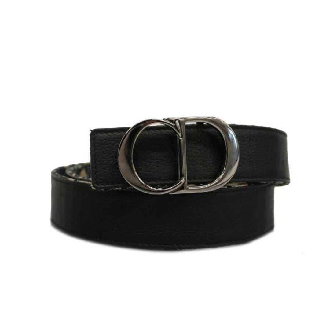 【定番・美品】クリスチャンディオール ベルト トロッター メンズ レディース 黒 【定番・美品】クリスチャンディオール ベルト トロッター メンズ レディース 黒