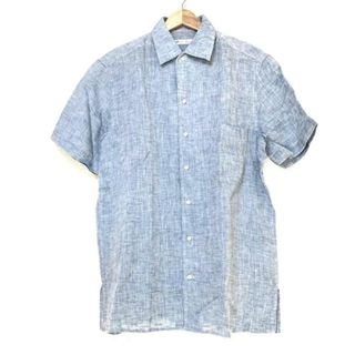 ロロピアーナ(LORO PIANA)のLoro Piana(ロロピアーナ) 半袖シャツ サイズM メンズ - ネイビー 麻(シャツ)