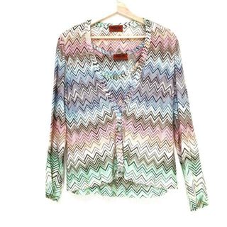 ミッソーニ(MISSONI)のMISSONI(ミッソーニ) アンサンブル サイズ44 L レディース - ライトブルー×ピンク×マルチ(アンサンブル)