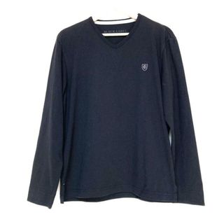 BLACK LABEL CRESTBRIDGE - BLACK LABEL CRESTBRIDGE(ブラックレーベルクレストブリッジ) 長袖Tシャツ サイズ4 XL メンズ - 黒 Vネック