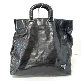 プラダ(PRADA)のPRADA(プラダ) トートバッグ - 黒 革タグ レザー(トートバッグ)