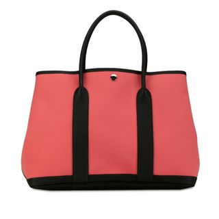 エルメス(Hermes)の美品 エルメス ガーデンパーティPM バイカラー トートバッグ トワルアッシュ レディース HERMES 【1-0151485】(トートバッグ)