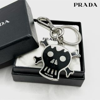 プラダ(PRADA)の希少品 PRADA キーホルダー キーリング バッグチャーム スカル(キーホルダー)