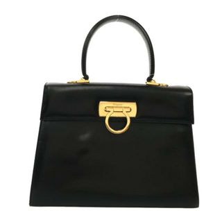 サルヴァトーレフェラガモ(Salvatore Ferragamo)のSalvatoreFerragamo(サルバトーレフェラガモ) ハンドバッグ ガンチーニ 212181 黒 レザー(ハンドバッグ)