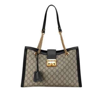 グッチ(Gucci)の美品 グッチ GGスプリーム チェーン トートバッグ 479197 PVC レディース GUCCI 【222-53207】(トートバッグ)