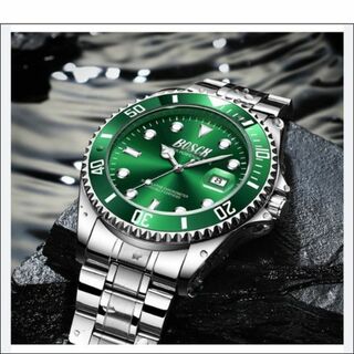 ♦即購入OK♦(❁ᴗ͈ˬᴗ͈)新品♪BOSCHミリタリービジネス腕時計グリーン緑(腕時計(アナログ))