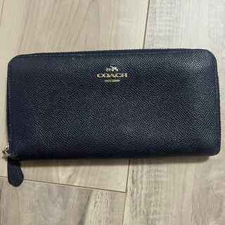 COACH - コーチ/COACH 長財布 ネイビー 20x10x2㎝ 約3万円 送料込み