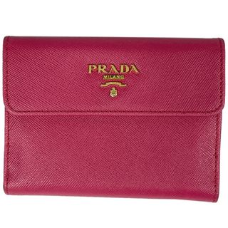 プラダ(PRADA)のプラダ ロゴ 二つ折り財布 レディース 【中古】(財布)